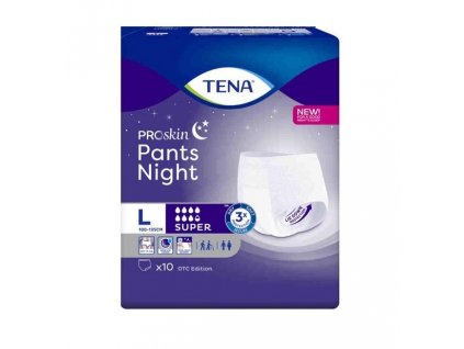 16805 1 tena pants night super l kalhotky abs natahovaci boky 100 135cm 2010ml 10ks