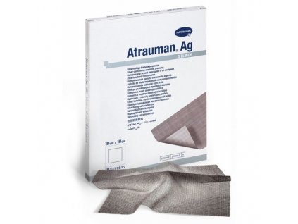 Krytí s mastí a stříbrem Atrauman Ag 10x10cm (Balení 1ks)