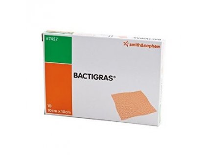 Bactigras antisept.krytí s mastí 10x10cm/10ks