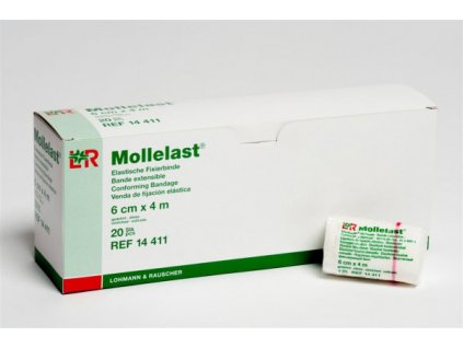Mollelast - obinadlo elasti. fix. 4cmx4m (velikosti 1ks)