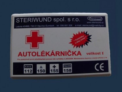 Autolékárnička TYP I plast.obal 0531(os.+nákl.auto) Vyhl.341/2014 Sb.