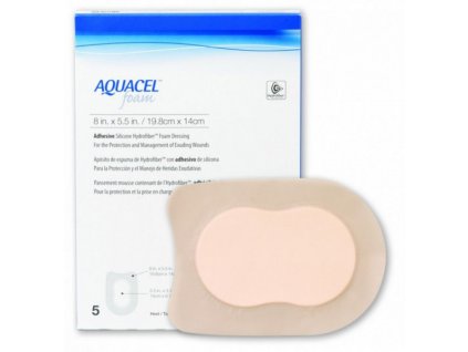Aquacel Foam 19,8x14cm/5ks adhez. 420625