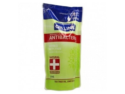 Mýdlo tekuté ON LINE Antibakteriální LIME 500ml /náhrada/ ZELENÉ