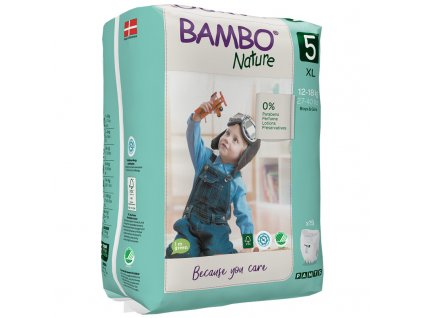 detske pleny bambo nature pants 5 xl 12 18kg 19ks