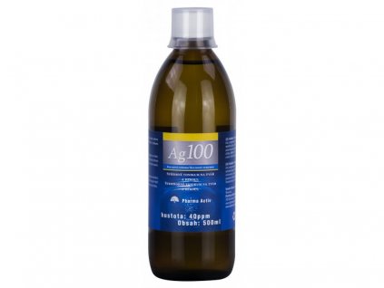 Koloidní stříbro Ag100 40ppm 500ml