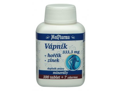 23026 vapnik horcik zinek 107 tablet 333 3mg medpharma