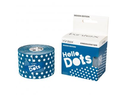 kinesiologie tape design 5cm x 5m hello dots blue 1