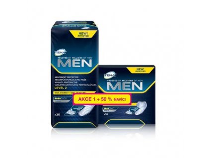 24915 tena men level 2 inkontinencni vlozky 20 ks 50 navic