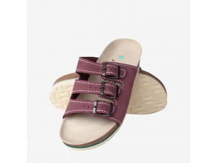 Hasel vínová s béžovou podešví (Rozměr 35)