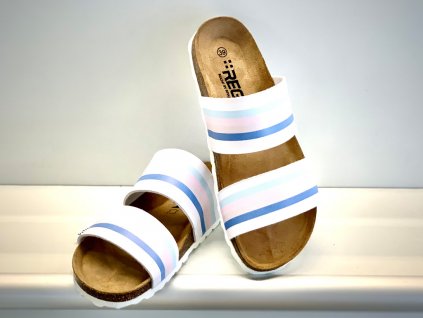 Pantofle REGA I458 dámské pastelové (Rozměr 36)