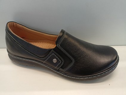 Dámská vycházková mokasina 230 ČERNÁ (Rozměr 37)