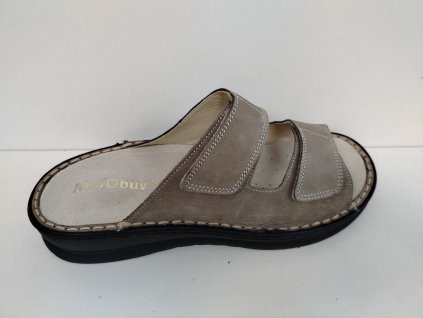 Pánský pantofel s vyndavací stélkou - t.moro, Taupe U0021 B