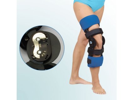Ortéza kolenního kloubu s limitovaným rozsahem pohybu – pevný rám OR 30