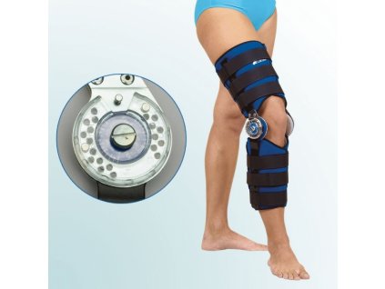 Ortéza kolenního kloubu s limitovaným rozsahem pohybu OR1 (Ostatní černá, Velikost L)