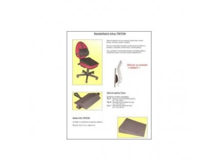 Zádová opěrka Triton 32 x 21 cm (Typ C)