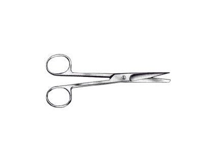 Nůžky chirurgické hrotnato/tupé, zahnuté (Typ 11,5 cm)