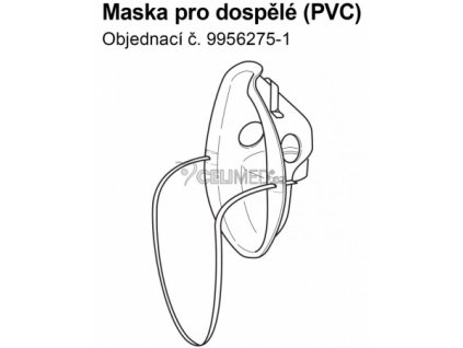 Maska PVC pro dospělé k inhalátorům Omron