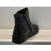 Černé kožené kotníkové boty 54133 nero (Rozměr 38)