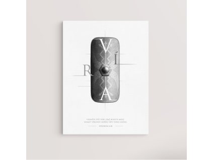 NA VYSKU wall front bozi zbroj stit