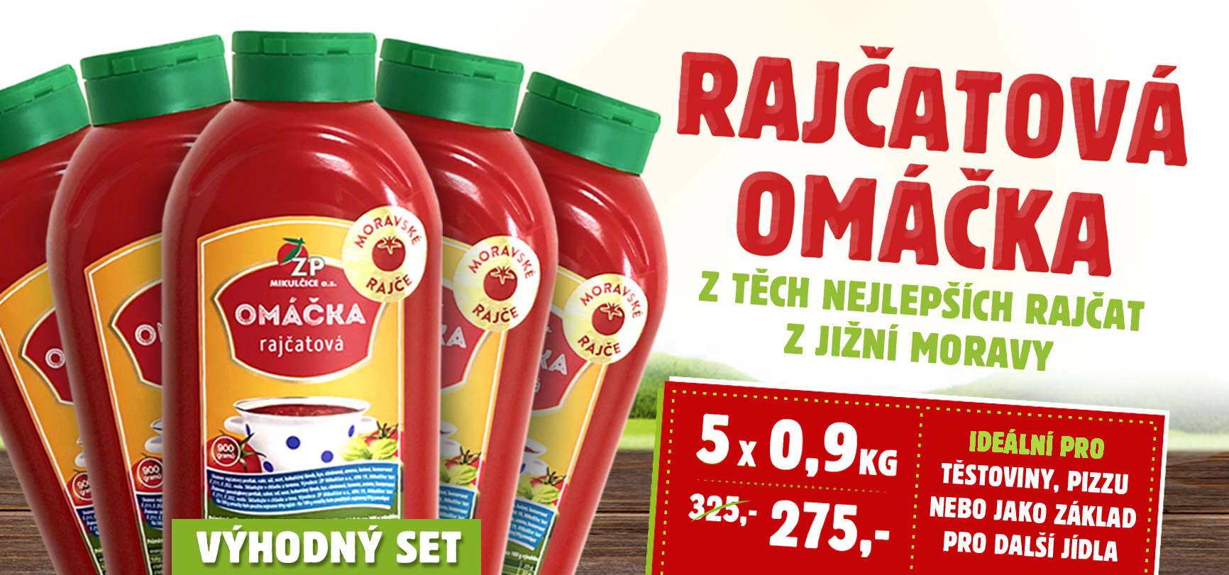 rajčatová omáčka akce