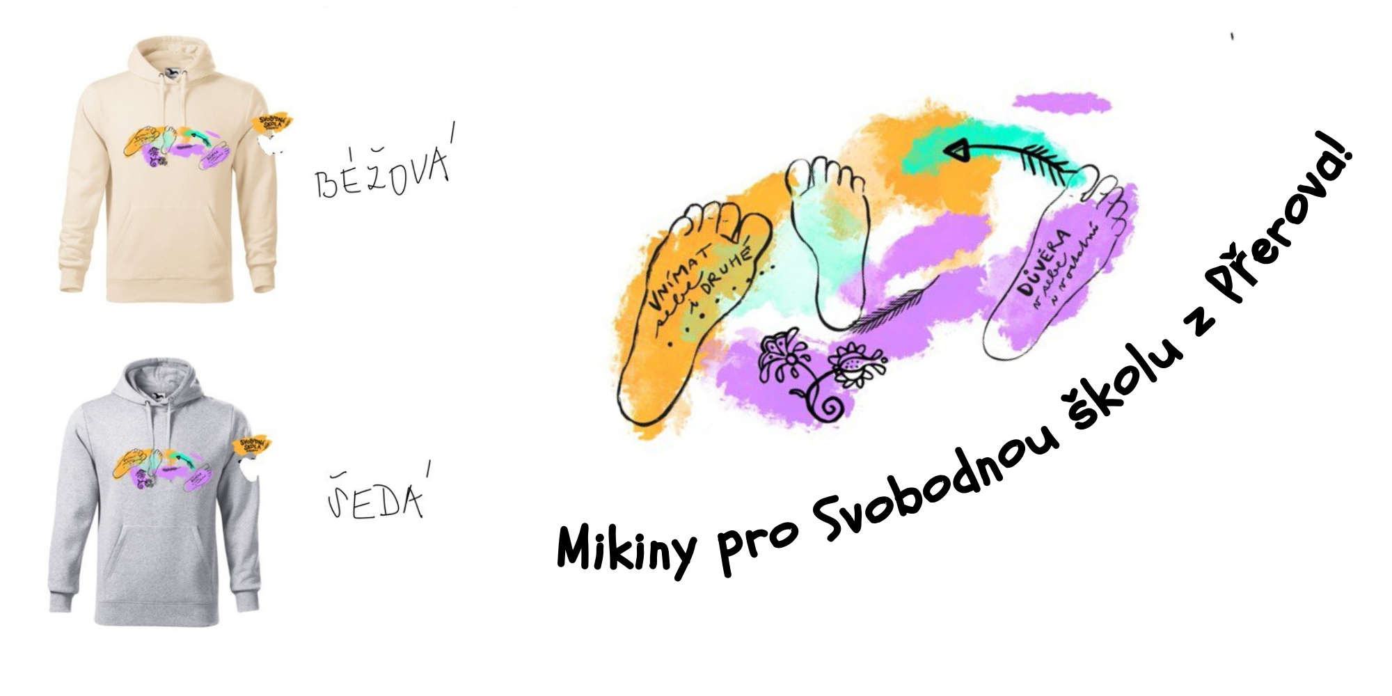 Mikiny pro Svobodnou školu Přerov