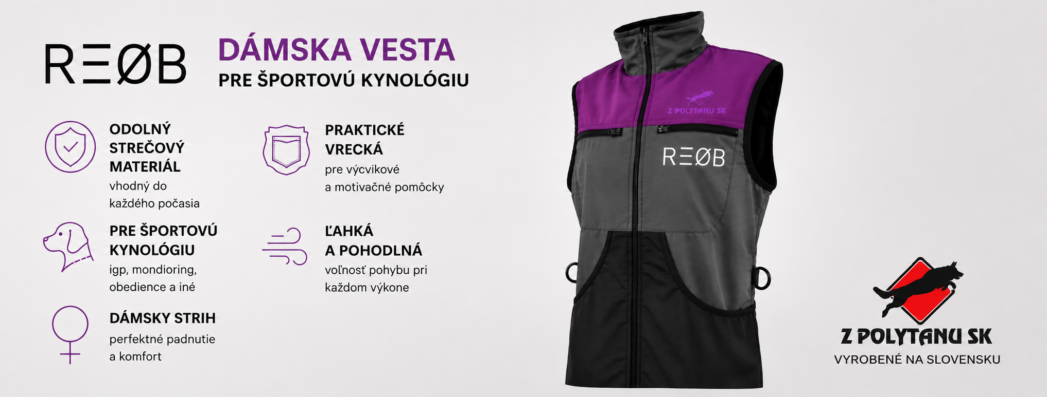 Vesta dámska REOB