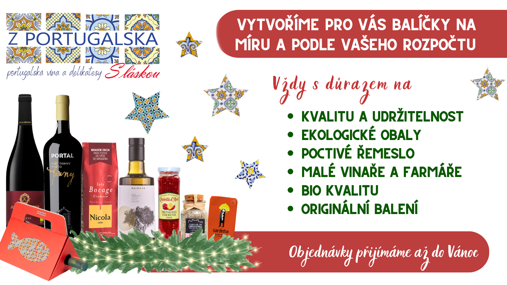 vánoční balíčky na míru