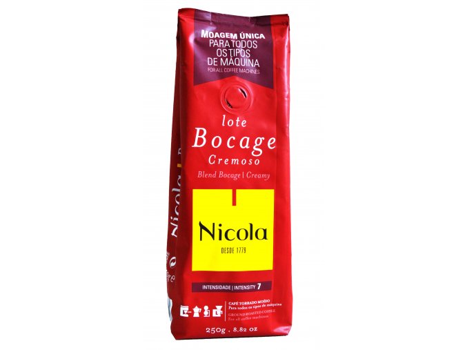 mletá káva Nicola Bocage Cremoso 250 g