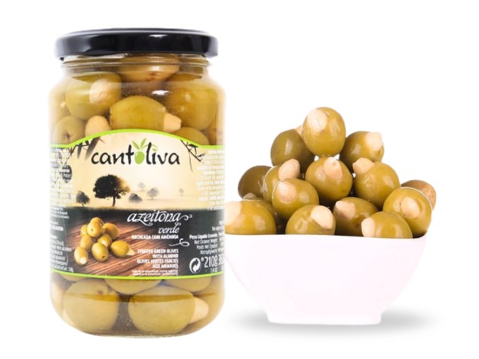 olivy zelené s mandlí Cantoliva 360 g