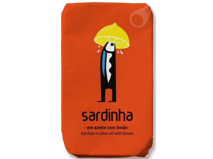 Portugalské sardinky v olivovém oleji s citronem 120 g