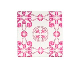 Kachlička Azulejo - podtácek - růžová