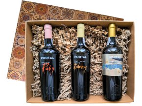 Dárková krabička vín PORTSKÉ MIX- Quinta do Portal