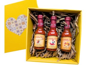 Dárková krabička pálivých omáček -3x piri-piri HOT