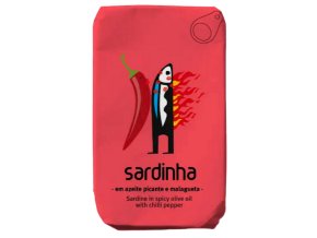 Portugalské sardinky v pikantním olivovém oleji s CHILLI PAPRIČKOU -120 g