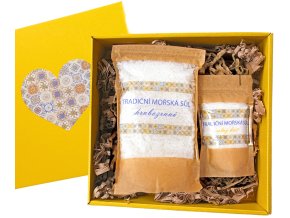 Dárková krabička-  MOŘSKÁ SŮL&SOLNÝ KVĚT -500 g
