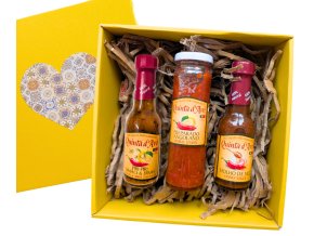 Dárková krabička pálivých omáček-3x piri-piri- SOFT