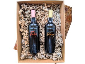 Dárková krabička portských vín-Ruby+Tawny- QUINTA DO PORTAL