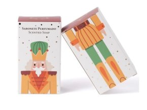 Vánoční mýdlo Louskáček žlutý- Essências de Portugal