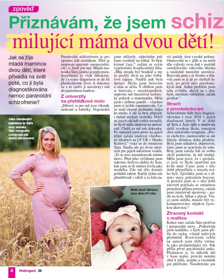 Rozhovor pro časopis PŘEKVAPENÍ