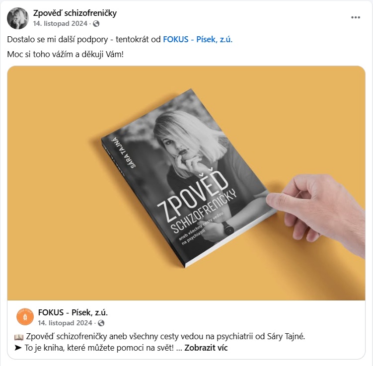 Podpora od FOKUS Písek, z.ú.