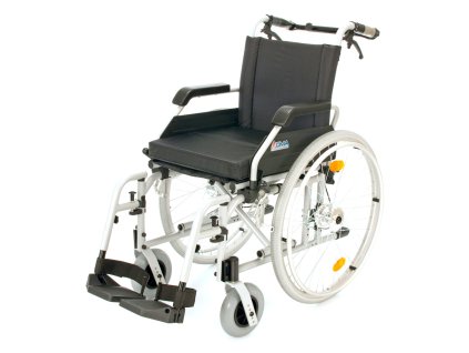 Invalidní vozík s brzdami (Varianta 1  šířka sedu 43 cm)