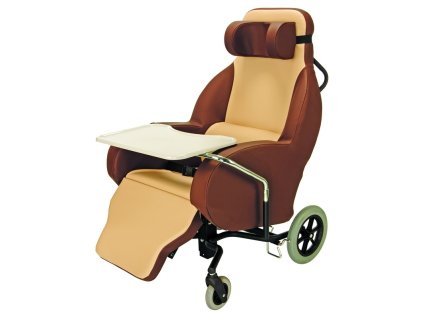 Polohovací křeslo pojízdné (Varianta 1  šířka sedu 52 cm)