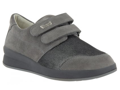 76211 61 100 Maastricht Damen Stretch Kletthalbschuh grau