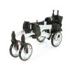 Čtyřkolové chodítko skládací (Varianta 1  barva stříbrná metalíza)
