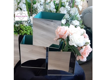 Nádoba krabička zrkadlová 12x12x12cm