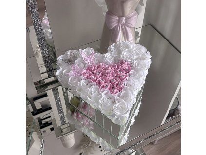 Flowerbox srdce s ružami