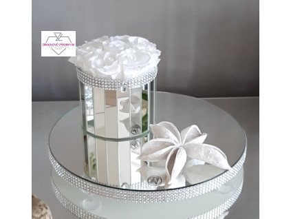 Flowerbox s ružami okrúhly