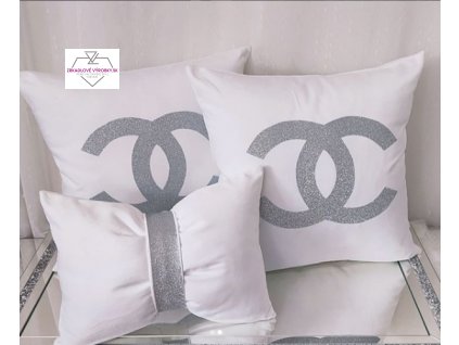 Dekoračné vankúše biele trio