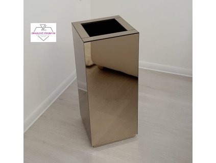 Váza zrkadlová bronz v 60cm