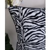 Poťah na vankúš zebra